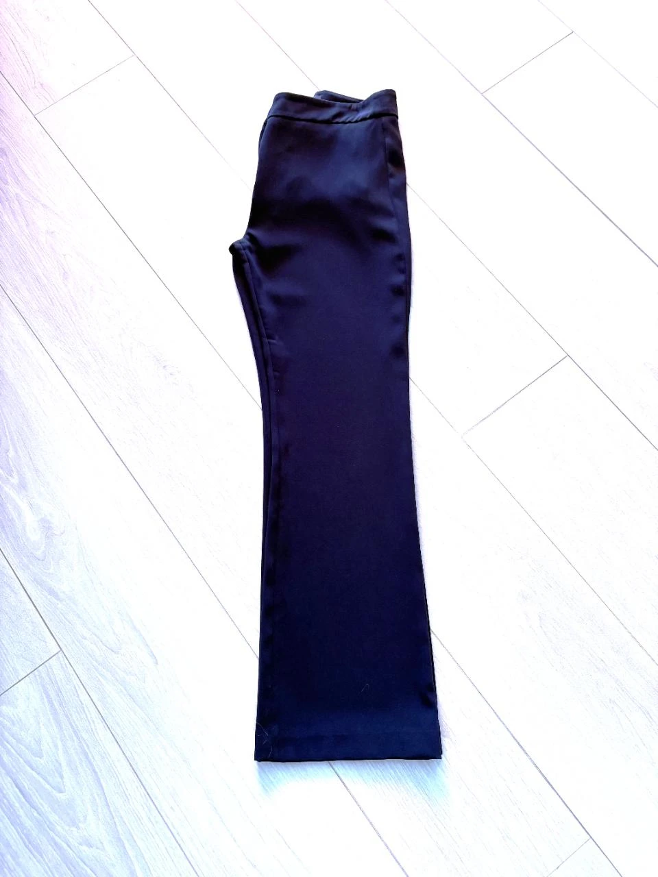 C&A Dark Blue Straight Leg Trousers – Zip & Double Hook Closure – Size 38 – photo 2